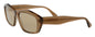Emporio Armani 0EA4187 506973 Full Rim Shiny Transparent Brown Rectangular Sunglasses