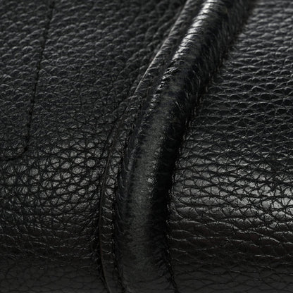 Drummed Calfskin Mini Luggage Black