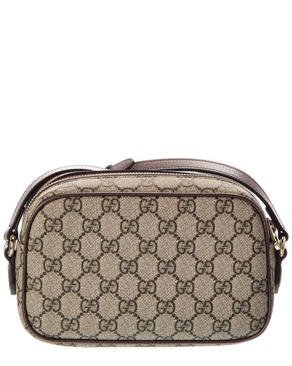 Gucci Ophidia Small Gg Supreme Canvas & Leather Camera Bag