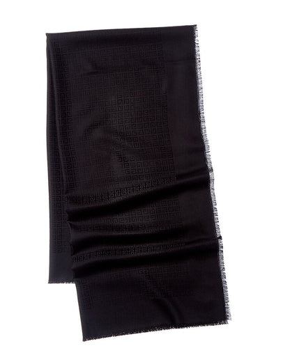 Givenchy 4G Square Large Wool & Silk-Blend Scarf