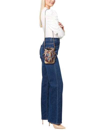 Fendi Mon Tresor Mini Canvas Bucket Bag