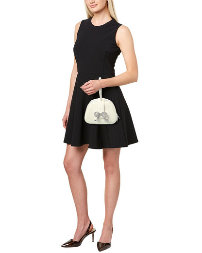 Self-Portrait Leather Top Handle Mini Bag