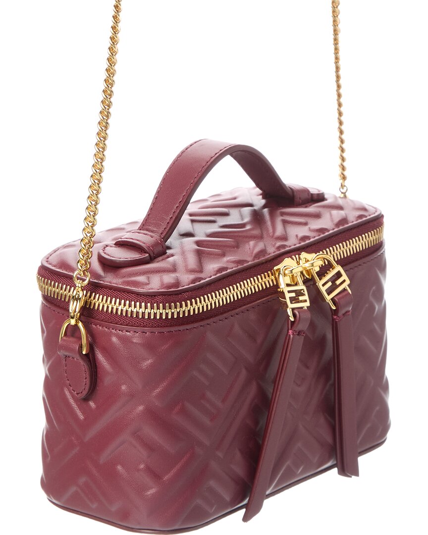 Fendi Ff Leather Vanity Case