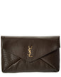 Saint Laurent Cassandre Large Leather Envelope Pouch