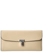 Toteme T-Lock Fold-Over Leather Continental Wallet