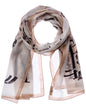 Jimmy Choo Logo Silk Scarf