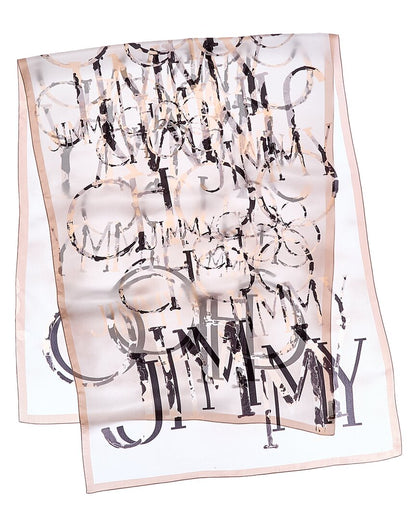 Jimmy Choo Logo Silk Scarf