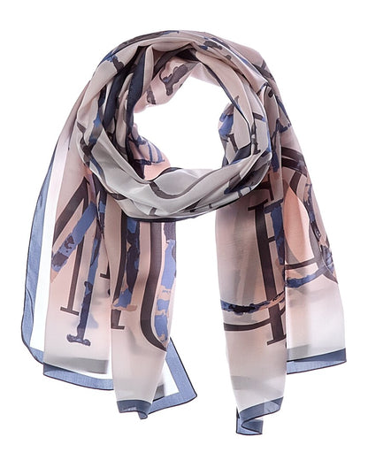 Jimmy Choo Logo Silk Scarf