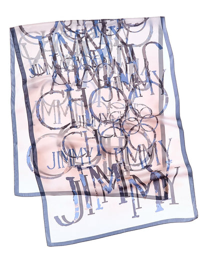 Jimmy Choo Logo Silk Scarf