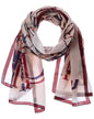 Jimmy Choo Logo Silk Scarf
