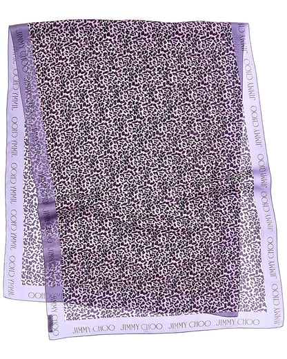 Jimmy Choo Logo Silk Scarf