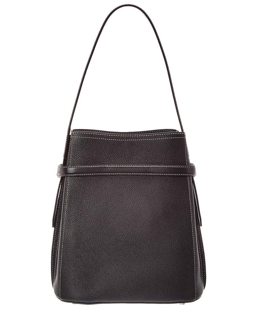 Toteme Belted Leather Bucket Bag
