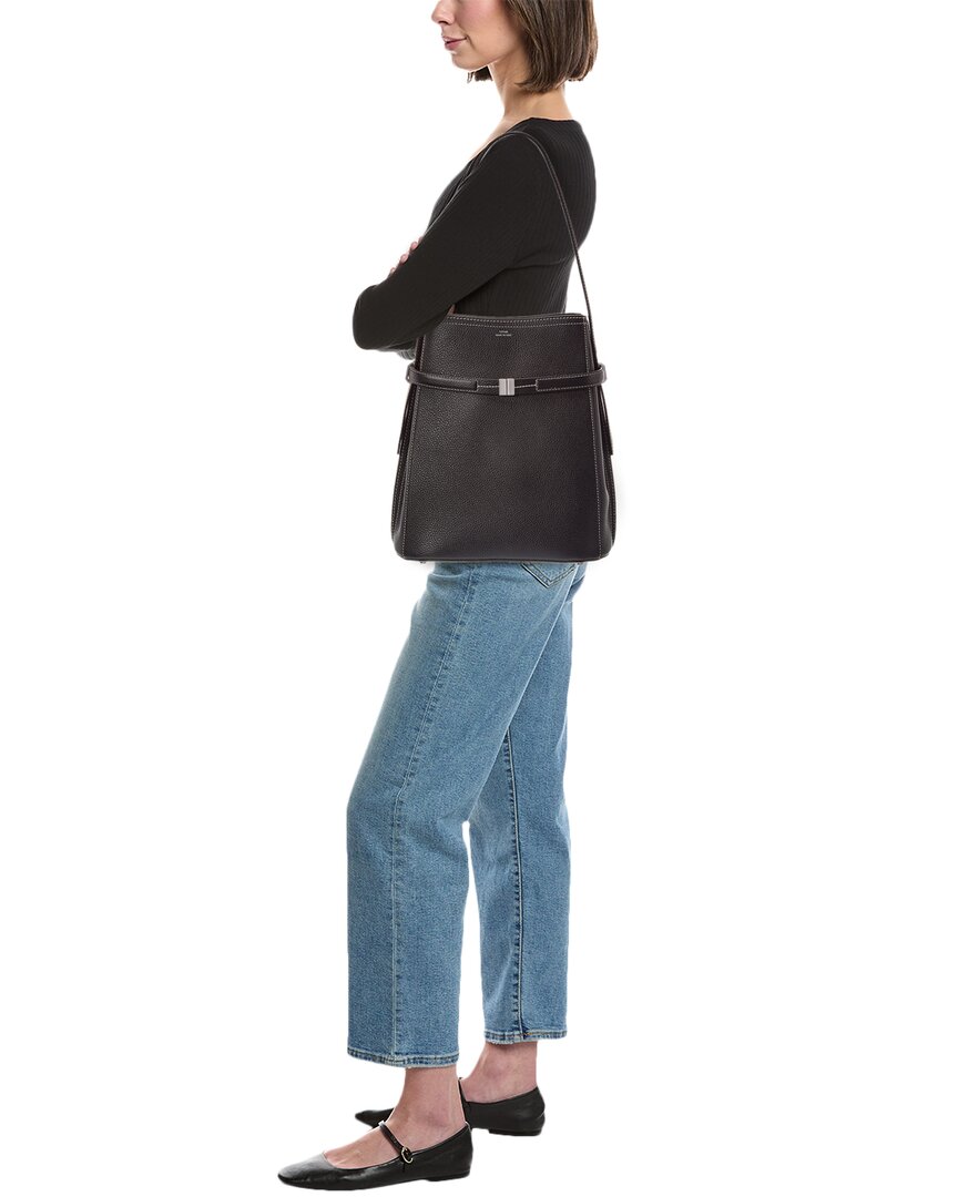 Toteme Belted Leather Bucket Bag