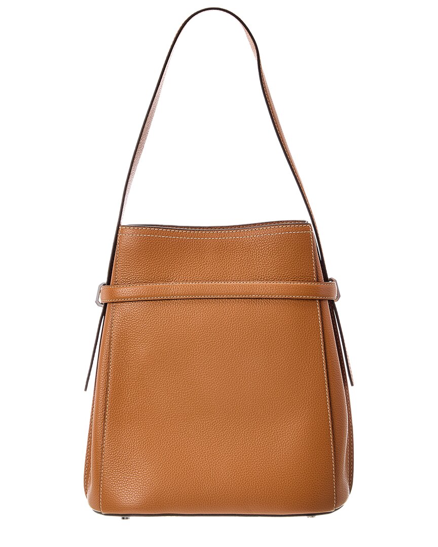 Toteme Belted Leather Bucket Bag