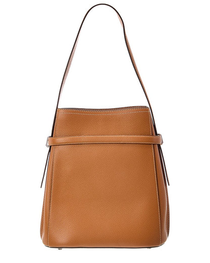 Toteme Belted Leather Bucket Bag