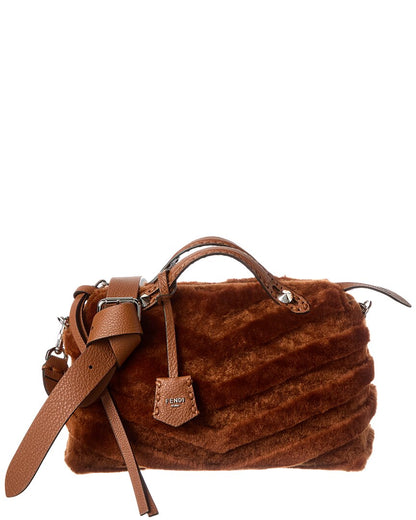 Fendi By The Way Selleria Shearling Satchel