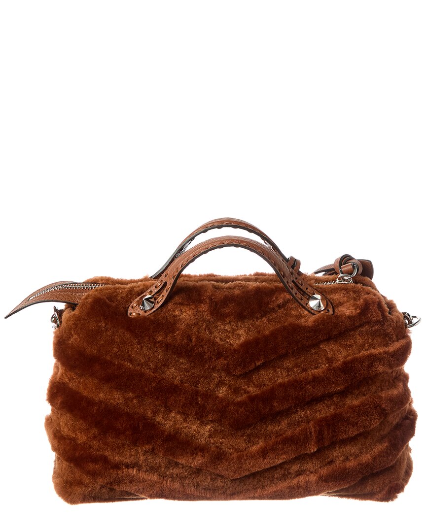 Fendi By The Way Selleria Shearling Satchel