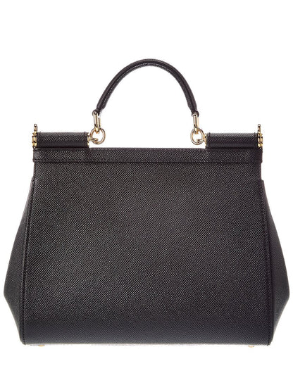 Dolce & Gabbana Sicily Large Leather Satchel