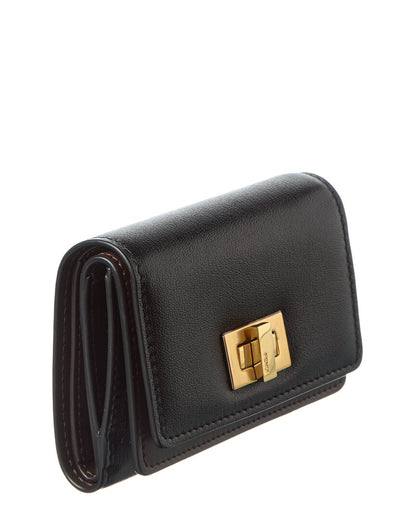 Fendi Way Small Leather Card Holder