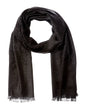 Gucci Logo Small Jacquard Wool & Silk-Blend Scarf Grey