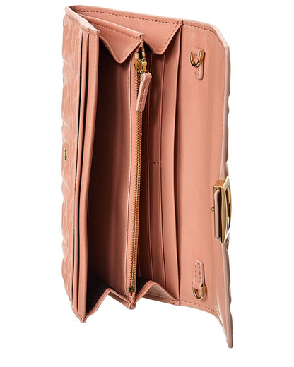 Fendi Baguette Leather Wallet On Chain