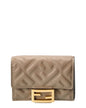 Fendi Micro Trifold Leather Wallet