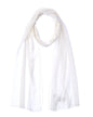 Dolce & Gabbana Chiffon Silk-Blend Scarf White