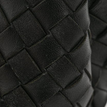 Nappa Intrecciato Medium Andiamo Shoulder Bag Black