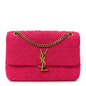 Boucle Tweed Patchwork Monogram Medium Jamie Baguette Magenta