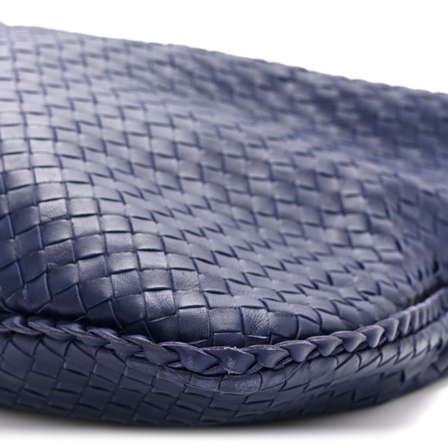 Nappa Intrecciato Maxi Veneta Hobo Sapphire