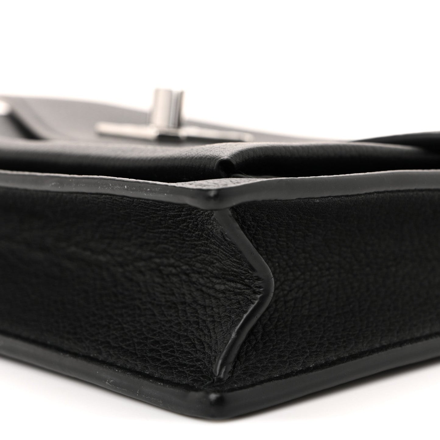 Soft Calfskin My Lockme Chain Pochette Black