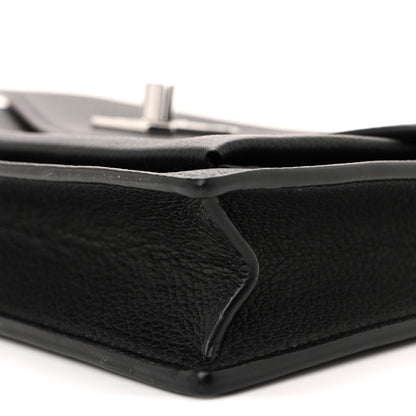 Soft Calfskin My Lockme Chain Pochette Black