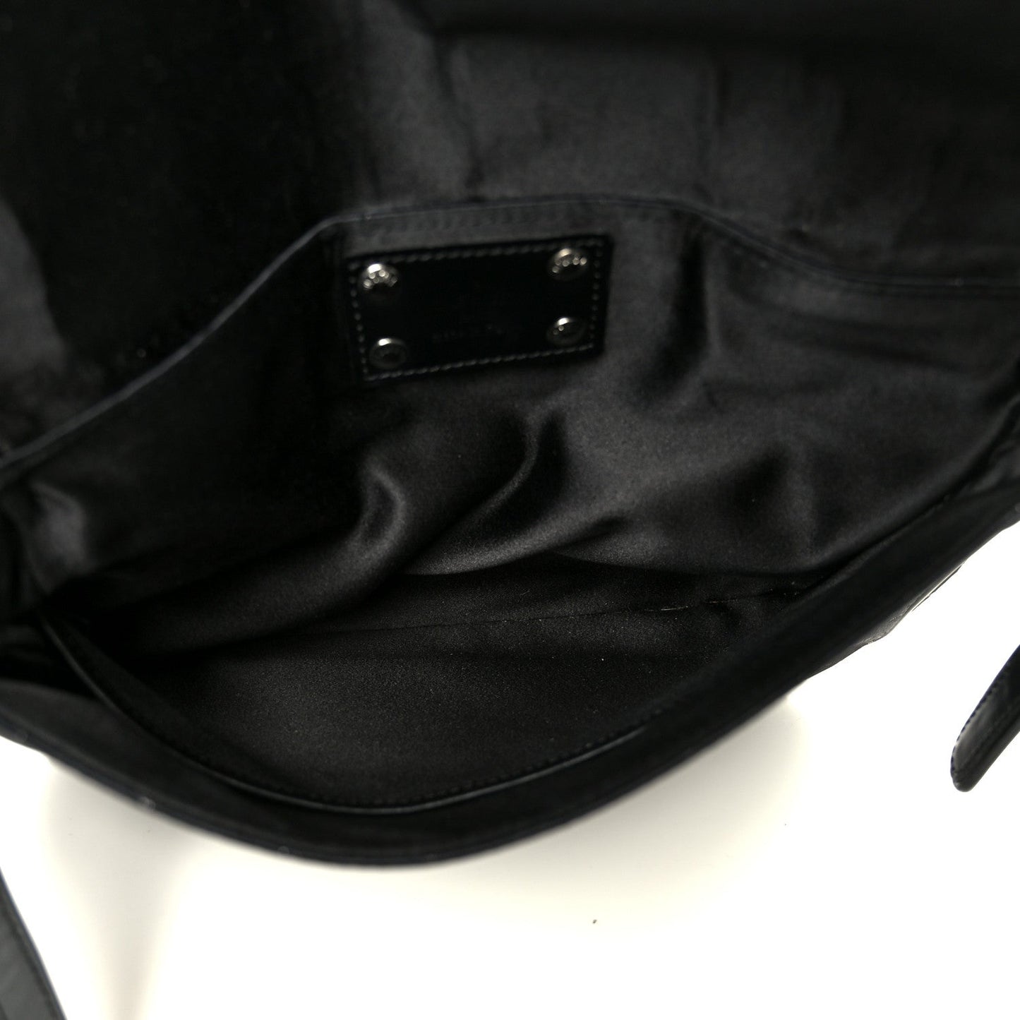 Satin Mini Monogram Conte De Fees Patchwork Musette Black