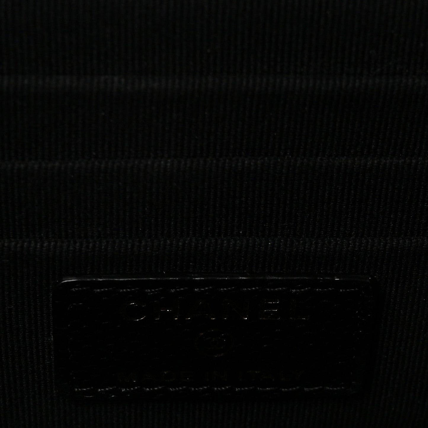 Caviar Quilted Small Tiny CC Vanity Case With Chain Black