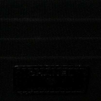 Caviar Quilted Small Tiny CC Vanity Case With Chain Black