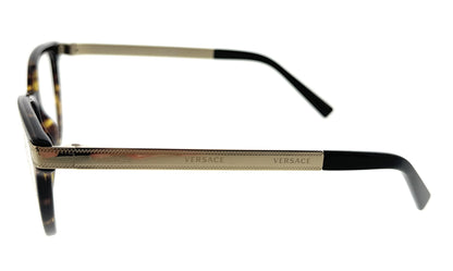 Versace Dark Havana/Gold Cateye 0VE3271 108 Eyeglasses