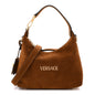Suede Logo Tag Hobo Tobacco
