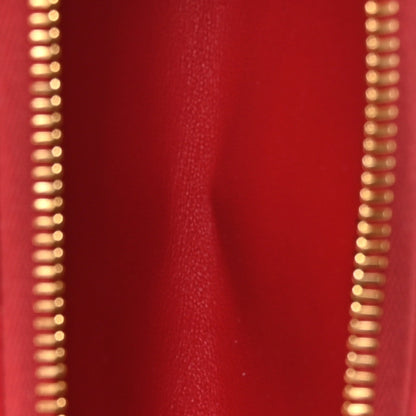 Nappa Matelasse Clutch With Strap Red