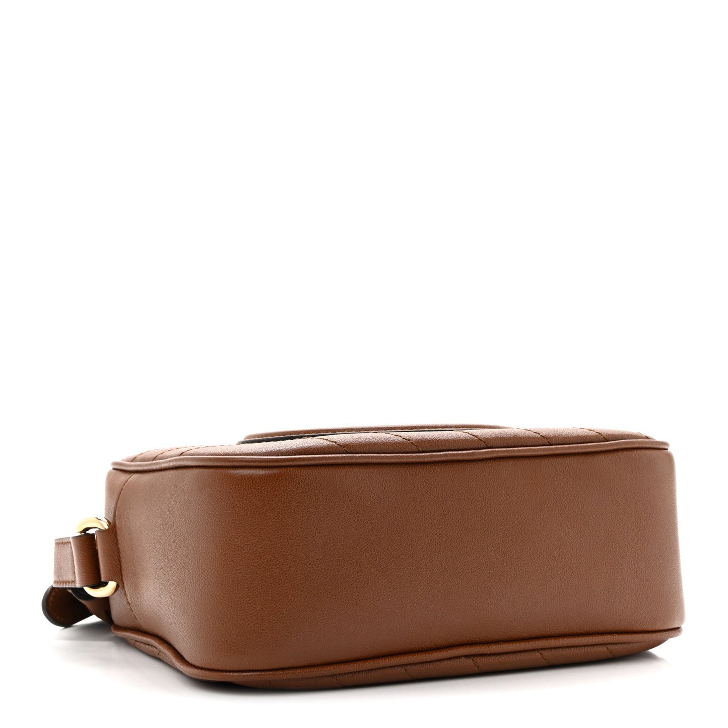 Sakai Be Green Calfskin Diagonal Stitched Small Blondie Shoulder Bag Cuir