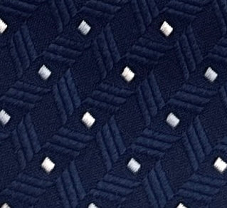 Emporio Armani Blue Diamond Dotted Men's Tie, 3"
