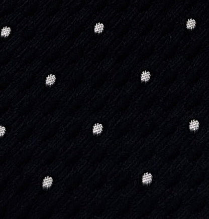 Emporio Armani Black Dotted Men's Tie, 3"