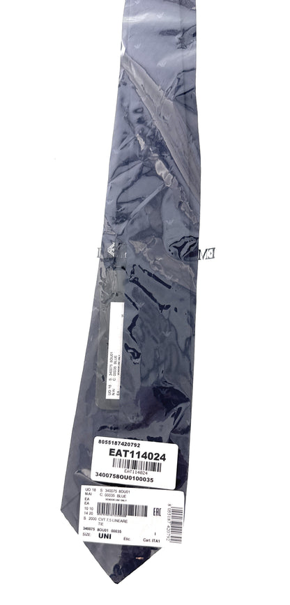 Emporio Armani Blue Armani logo Men's Tie, 3"