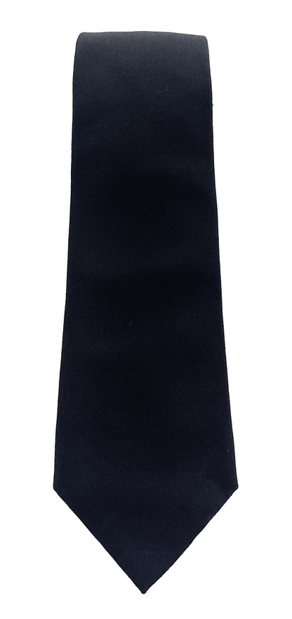 Emporio Armani Black Solid Men's Tie, 3"