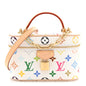 LV x TM Monogram Multicolor Vanity Chain Pouch White