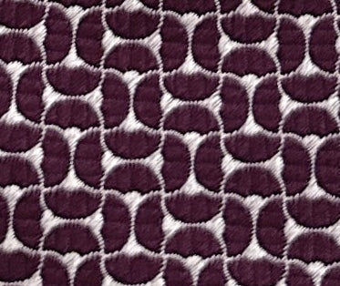 Emporio Armani Men’s Burgundy Maze Dotted Silk Necktie, 3"