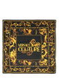 Versace Jeans Couture Black/Gold Baroque Watercolor Silk Scarf