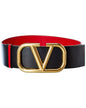 Valentino Vlogo 70Mm Reversible & Adjustable Leather Belt