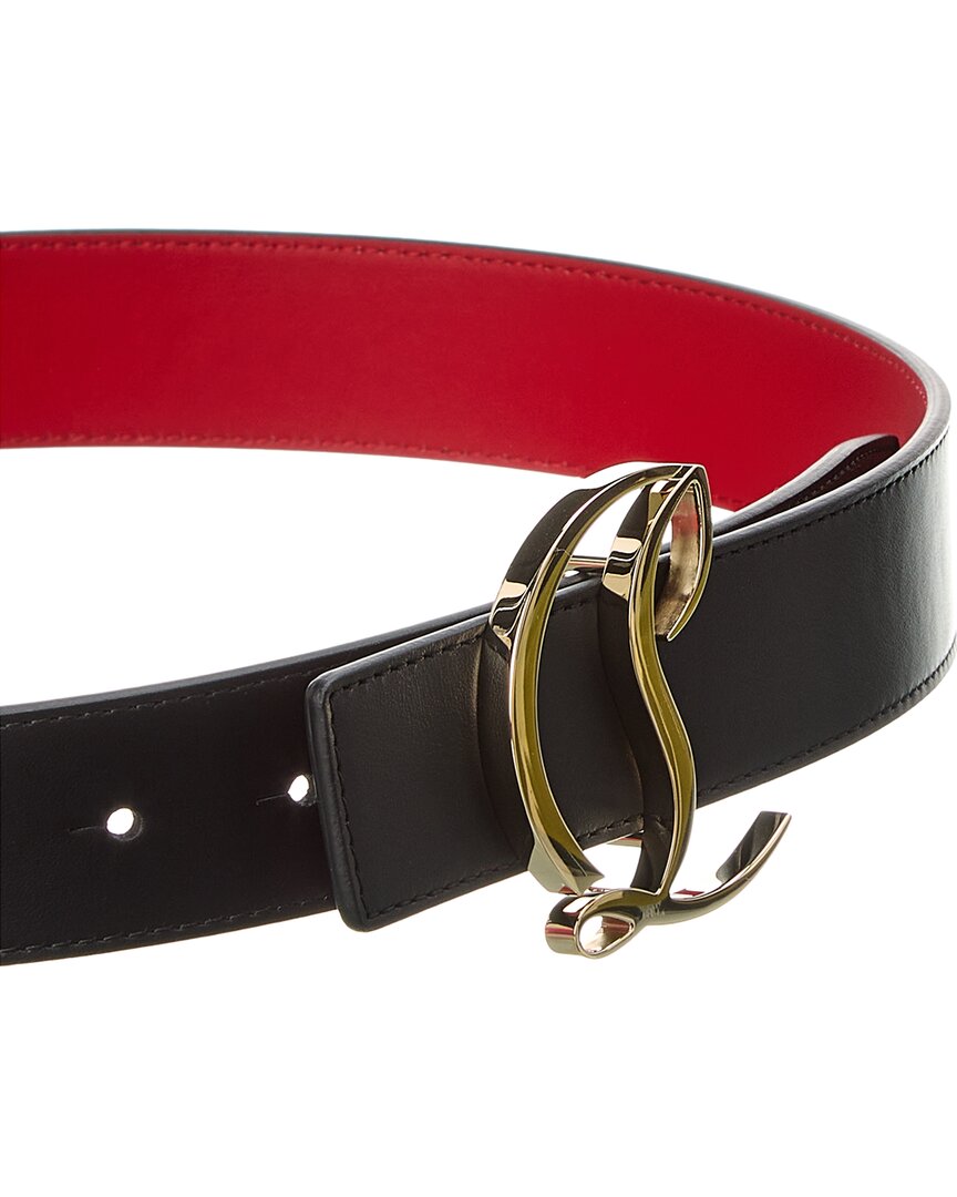 Christian Louboutin Logo Leather Belt