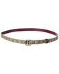 Gucci Gg Marmont Thin Reversible Gg Supreme Canvas & Leather Belt