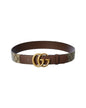 Gucci Double G Buckle Gg Supreme Canvas & Leather Belt
